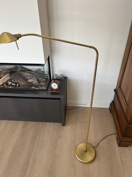 Élégante lampe de lecture en laiton avec variateur et réglable – Lampadaires, Métal (photo 2 of 5)