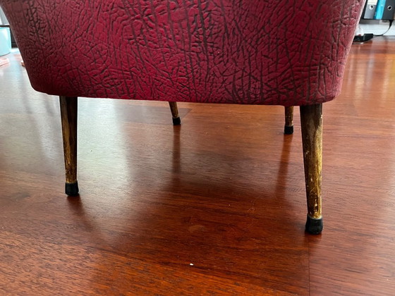 Originele Expo 58 Cocktailzetel – Stoelen / fauteuils, Wood, Skai (photo 4 of 5)