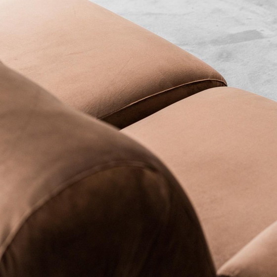 Image 1 of 4 SEATER MODULAR VELVET SOFA FROM THE 70S, MODERN VINTAGE