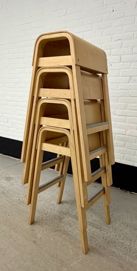 4 Vintage IKEA ‘Salve’ Barkrukken – Wood (photo 18 of 21)