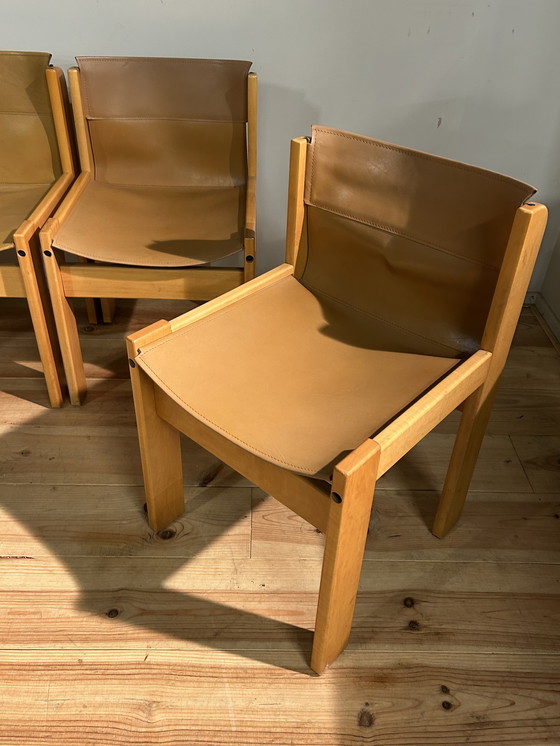 Image 1 of Vintage Ibisco Design Italiaans Tafel & 6 Stoelen Seventies