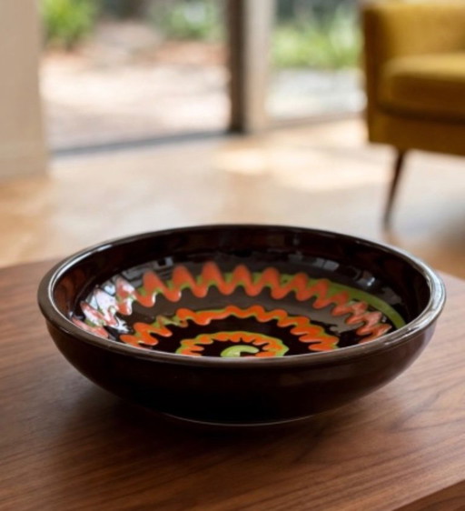 Round Flat Salad Bowl Catalonia
