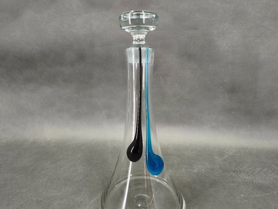 Image 1 of Boheemse Crystalex handgeblazen karaf met zes glazen, set uit de jaren 1990.