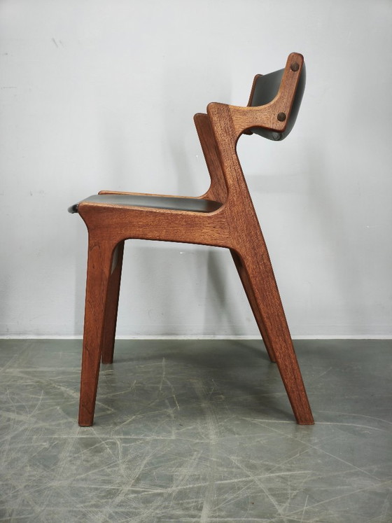 Image 1 of Sven Aage Madsen Teak Vanity Desk with Mirror, Denmark, 1960s