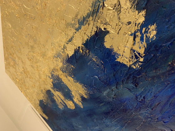 Image 1 of Acrylverfschilderij "Gouden Getijden"