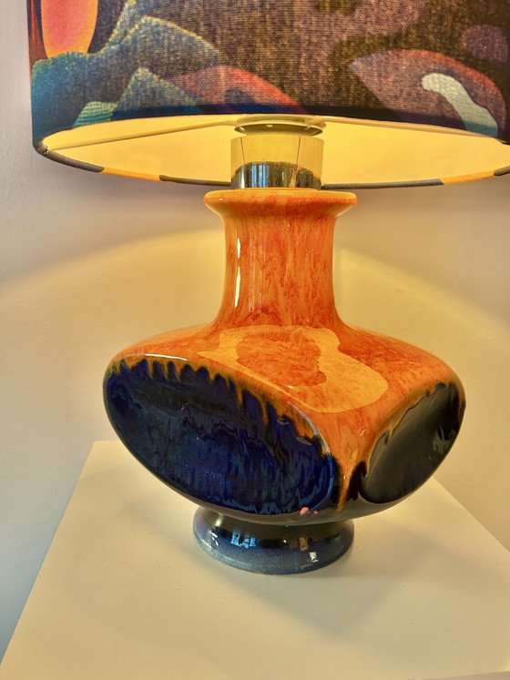 Image 1 of Era espacial: Lámpara de mesa Cari Zalloni, pieza rara, para PAN Keramik / Goebel.