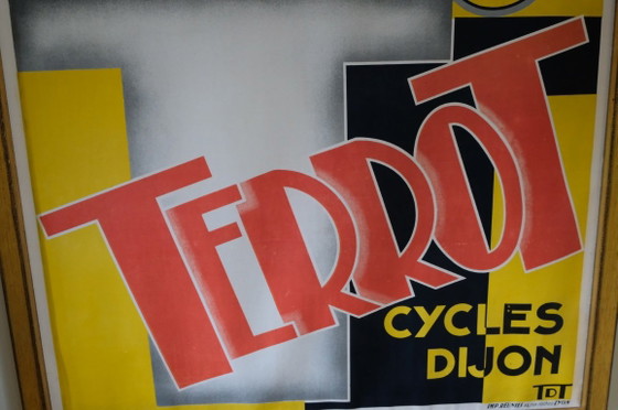 Spectacular and rare 1933 Terrot Cycles Dijon Vintage Poster – Lithographs & prints, Wood (photo 15 of 21)