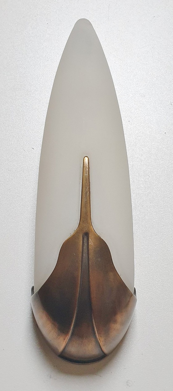 Image 1 of Herda - Wall lamp - 20.0605/1 - Glass, Metal