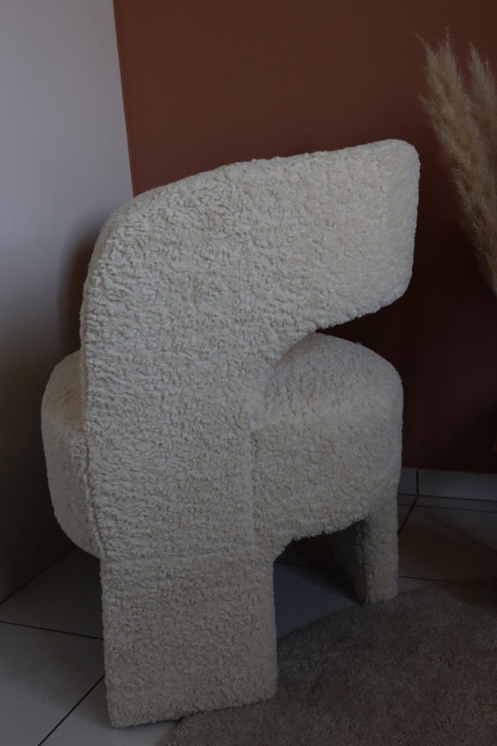 Image 1 of 2x Fauteuil witte schapenvacht 