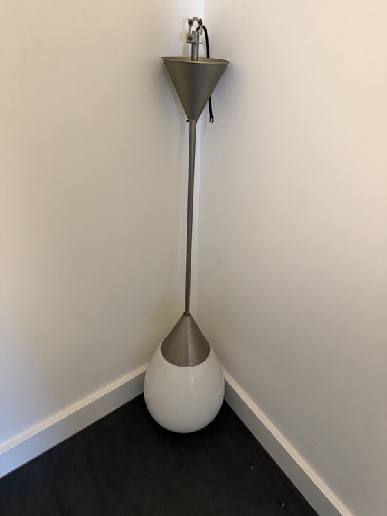 Lampe Art Déco des années 1930 – Suspensions, Glass, Metal (photo 4 of 5)