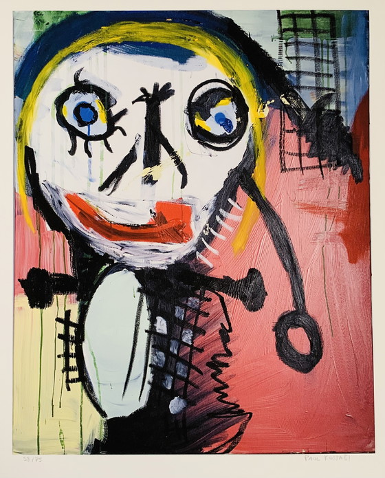 Image 1 of Paul Indrek Kostabi: "Grade School, 2012, Hand-signed, 58/75".