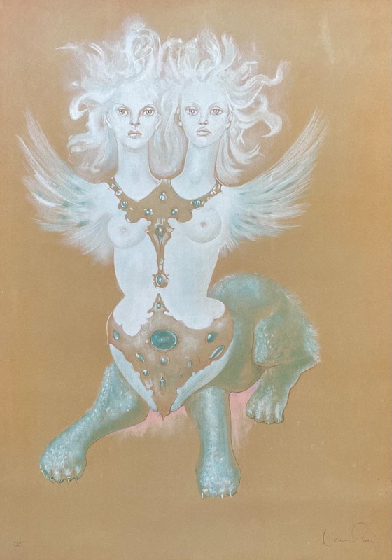 Image 1 of Leonor Fini – Surrealist Sphinx (rare lithograph)