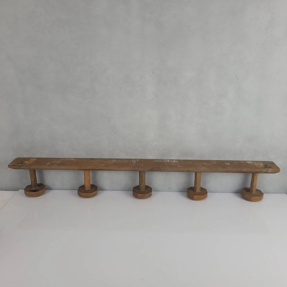 Kleiderständer mit 5 Haken – Wood, Vintage (photo 5 of 7)