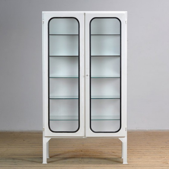 Image 1 of Armadio medico vintage in ferro e vetro, anni '70