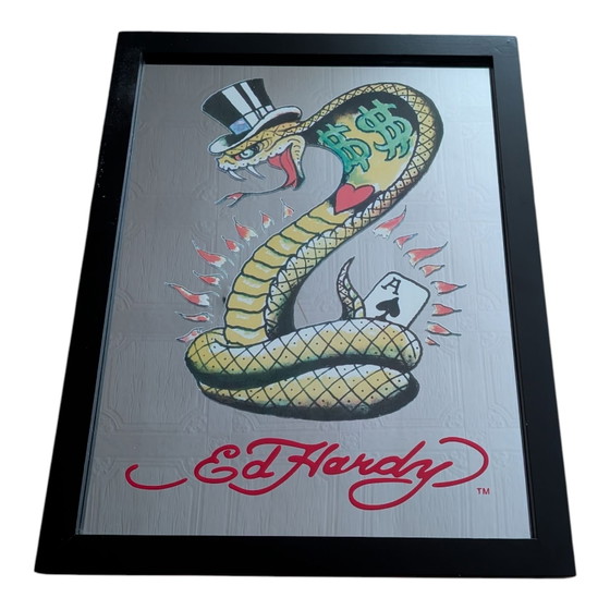 5 x Ed Hardy Espejos "Snake", Plástico, Negro (foto 3 de 7)