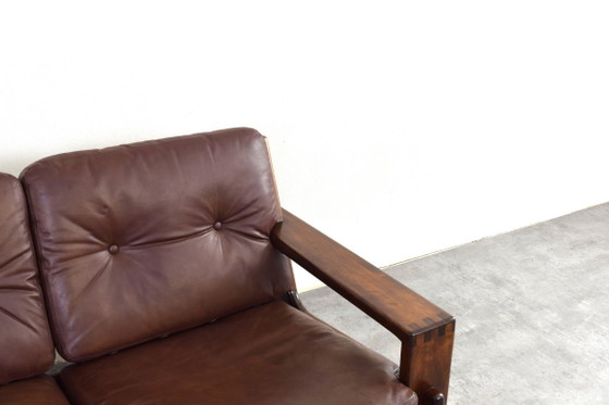 Brutalist Bonanza Sofa by Esko Pajamies for Asko, 1960s. – 2 seaters, Wood (photo 14 of 16)
