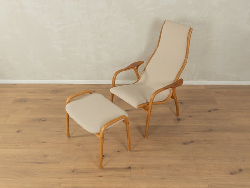 LAMINO armchair with stool, Yngve Ekström