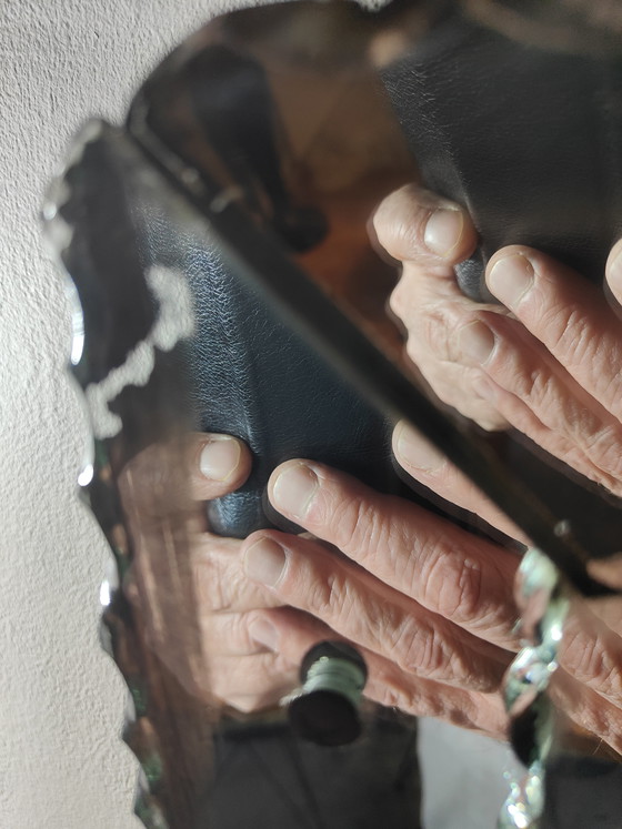 Image 1 of Venetian wall mirror – Italy – full glass – faceted – vintage