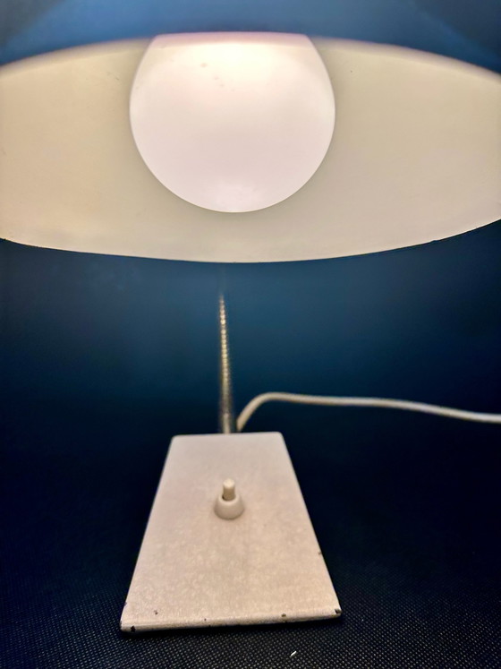 SIS Hexenhut Desk Table Lamp Mid Century 60s, Metal, Black (photo 4 of 15)