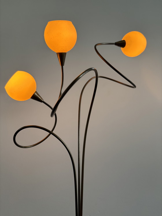 Image 1 of Italiaanse vintage messing buigzame lamp jaren 80