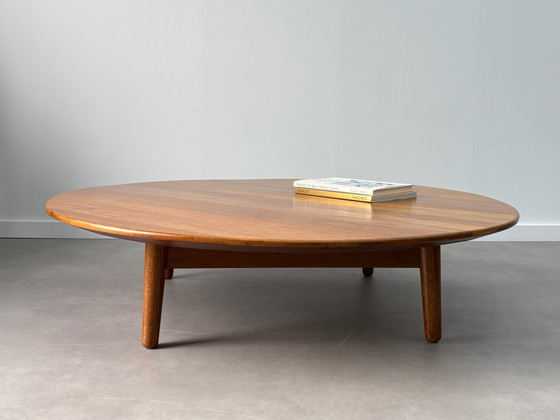 Vintage Danish Design Coffee Table XXL Teak lounge model (Ø130cm) – Wood (photo 5 of 10)