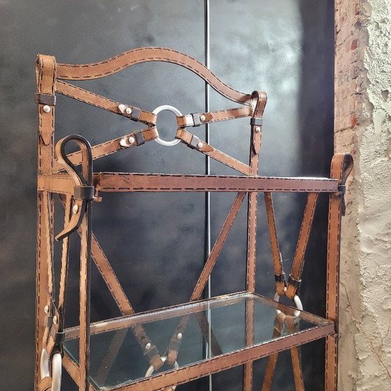 Image 1 of Wrought Iron Display Case, Jacques Adnet for Hermès, 70’s – France