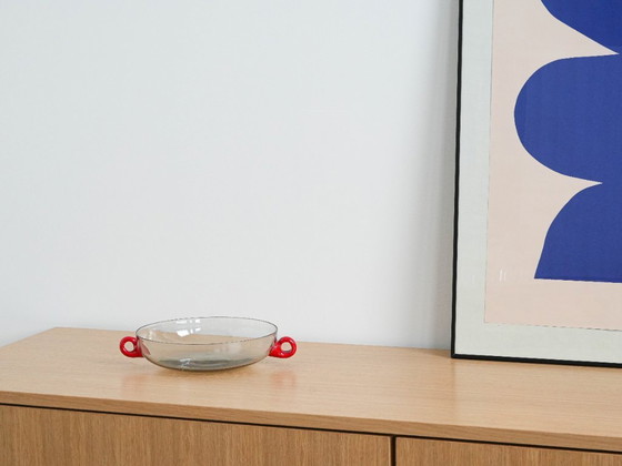 Image 1 of Glasschale, italienisches Design, 1970er Jahre, hergestellt in Italien