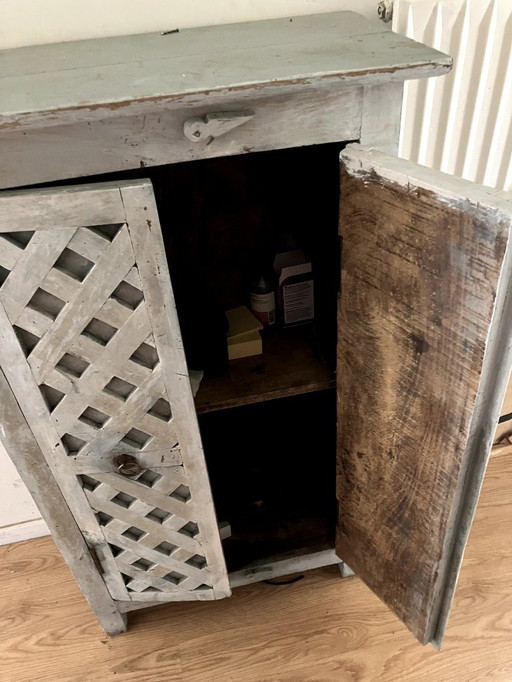 very old wooden cabinet