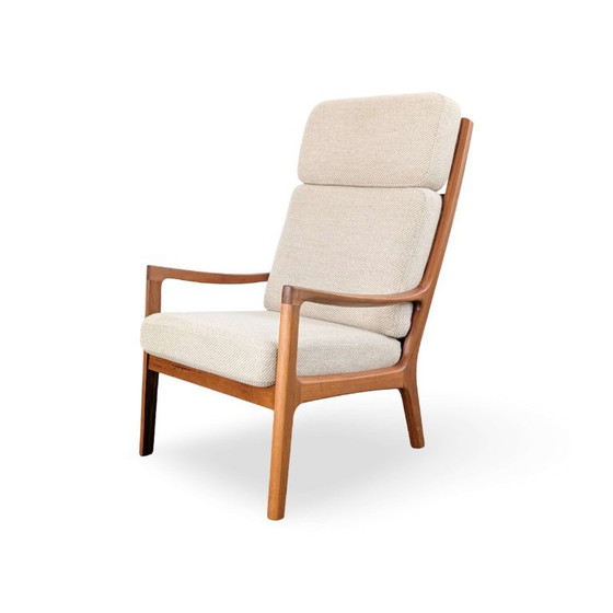 Set di 3 Poltrone Ole Wanscher Senator Highback Poul Jeppesen Ottomano – Legno (photo 4 of 14)