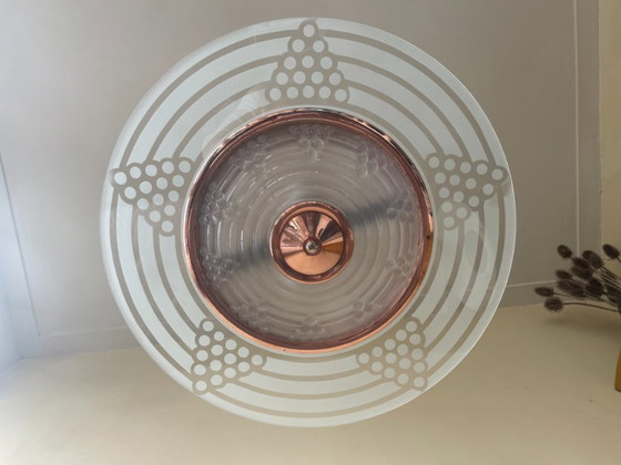 Image 1 of Hanging lamp Sliding lamp Ceiling lamp art deco 1930 Grapes French