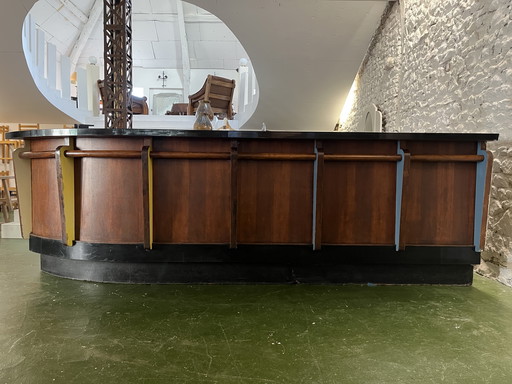 Bar in rovere e formica degli anni '50