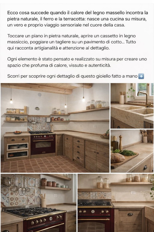 COCINA DE MADERA MACIZA A MEDIDA