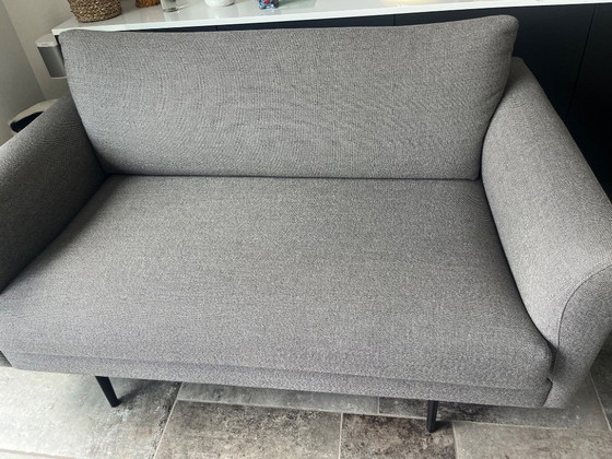 Image 1 of Canapé 2 places gris design, comme neuf, 151 cm de large