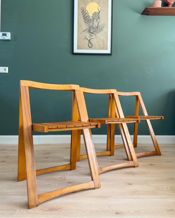 Image 1 of 3x Trieste Klapstoel Door Aldo Jacober