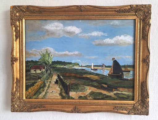 Along the Water – schilderijen tekeningen, Canvas (photo 2 of 5)