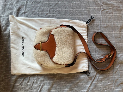 Isabel Marant Bolso Botsy De Piel De Oveja – schoudertassen, Leather, Wool