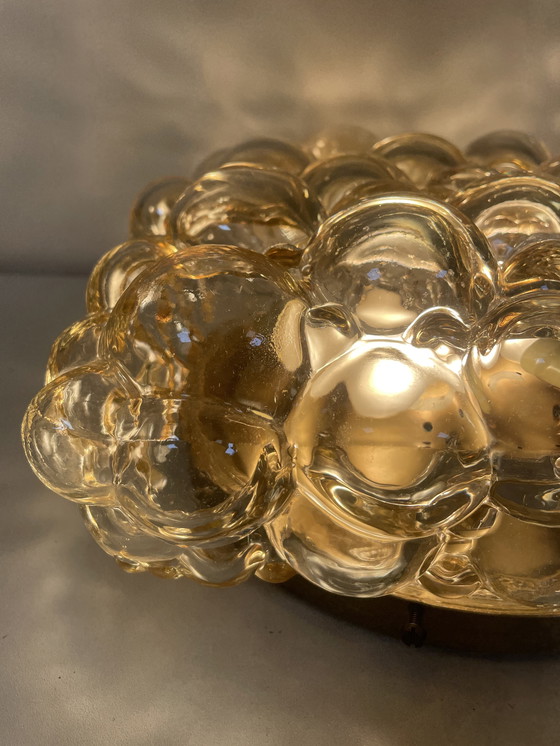 Image 1 of  Vintage Helena Tynell grote plafonnière van Glashutte Limburg  