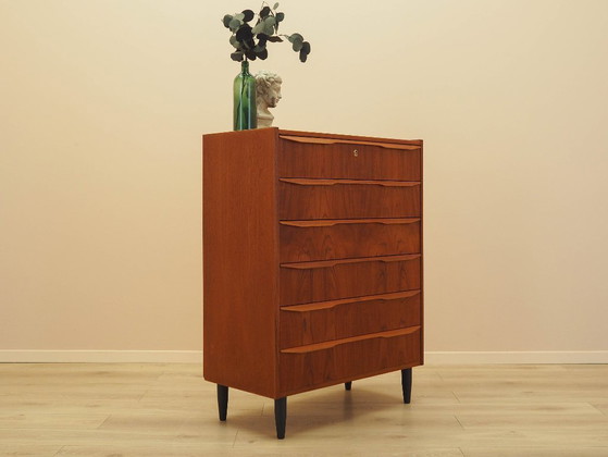 Image 1 of Kommode aus Teakholz, dänisches Design, 1970er Jahre, hergestellt in Dänemark