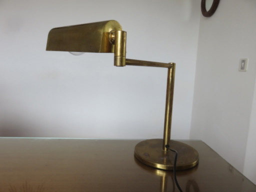 Metalarte, G.Hansen New York desk lamp in solid brass – leeslamp