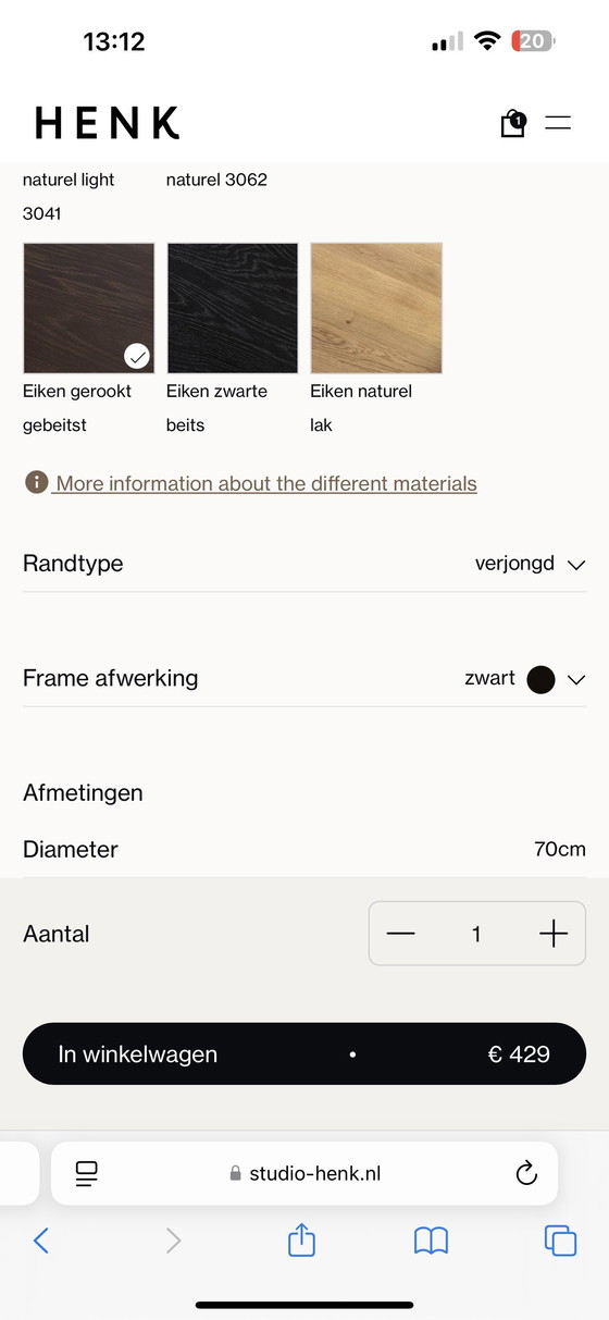 Image 1 of 2x Studio Henk Co Coffee Table Round - salontafels Studio Henk