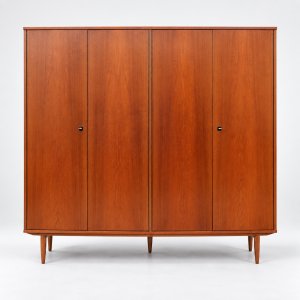 Vintage Mid-Century Wardrobe with Four Doors from the 1960s – Wood, Scandinavian (photo 3 of 40)