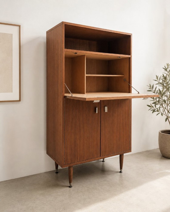 Image 1 of Vintage Scandinavisch secretair bureau, jaren 60