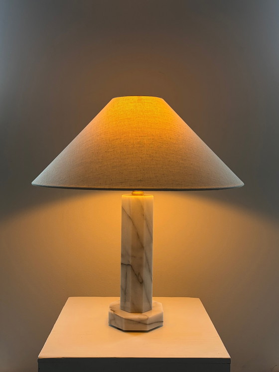 Lampe vintage avec base en marbre (photo 5 of 6)