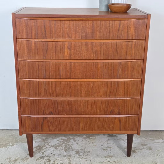Cassettiera danese vintage, teak anni '60 scandinava, Cassettiere, Legno, Marrone, Scandinavian (foto 4 di 19)