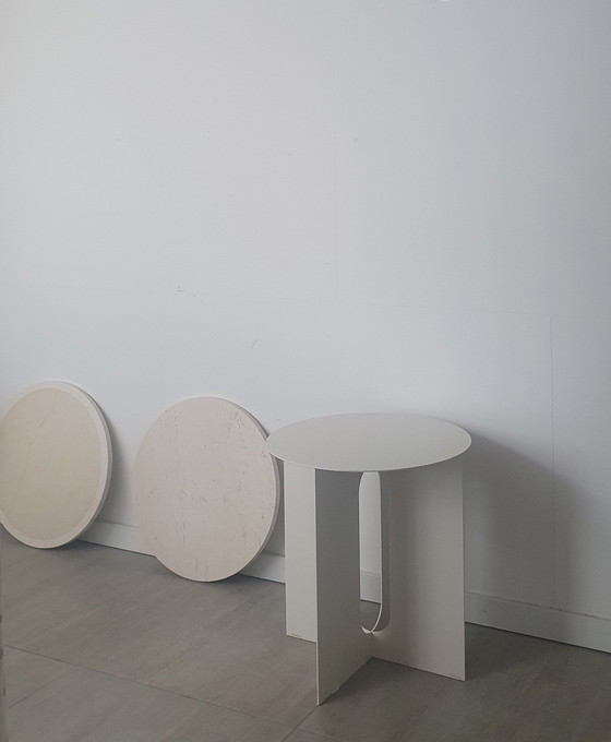 Image 1 of Authentic Design - Androgyne Marble Top Side Tables by Danielle Siggerud (Menu)