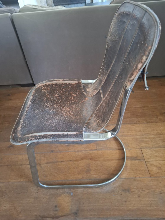 Set di 6 sedie Willy Rizzo - Cidue anni '70 - da restaurare – Sedie da pranzo, Leather (photo 4 of 9)