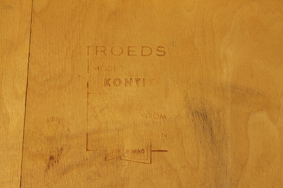 Image 1 of Set of 4 Yngve Ekström Kontiki Chairs | 1960s Swedish Teak | Hugo Troeds | Mid-Century Modern Dining Chairs