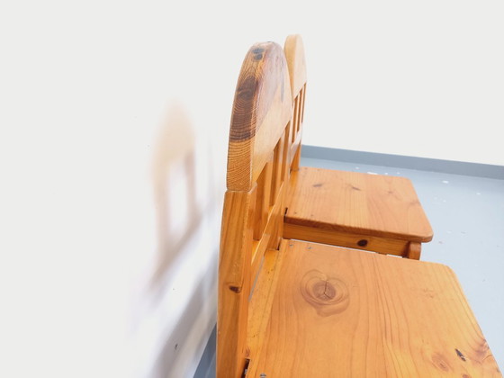 Image 1 of Pair of vintage pine chairs from the 70s/80s