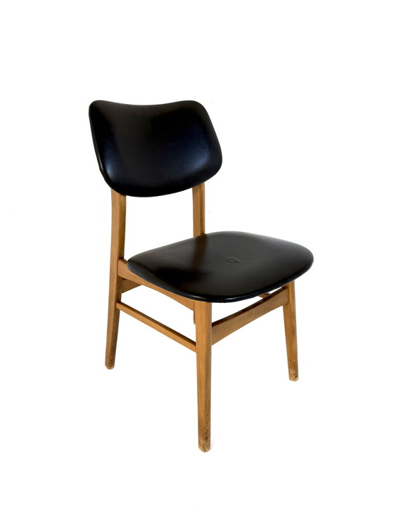 Image 1 of Set di 6 sedie da pranzo danesi, componibili e abbinabili, anni '60.