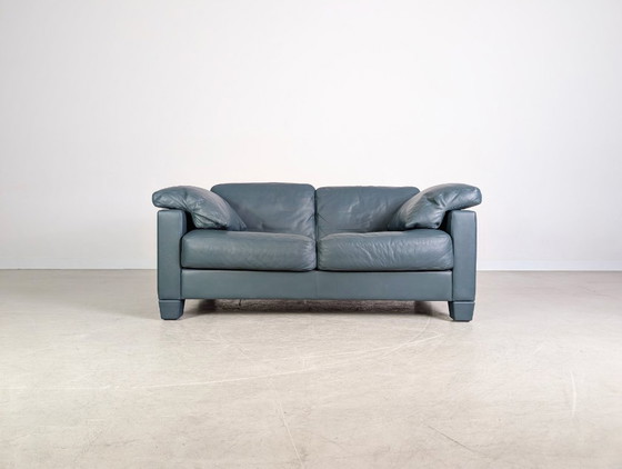 Image 1 of 2 sofás De Sede DS 17 originales de dos plazas con diseño de cuero.